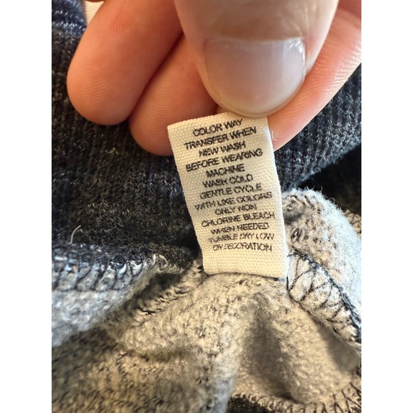 Reflex Kids Heather Gray Love Sequin Zip Up Hoodie - Size 10/12 (M) - Picture 7 of 7